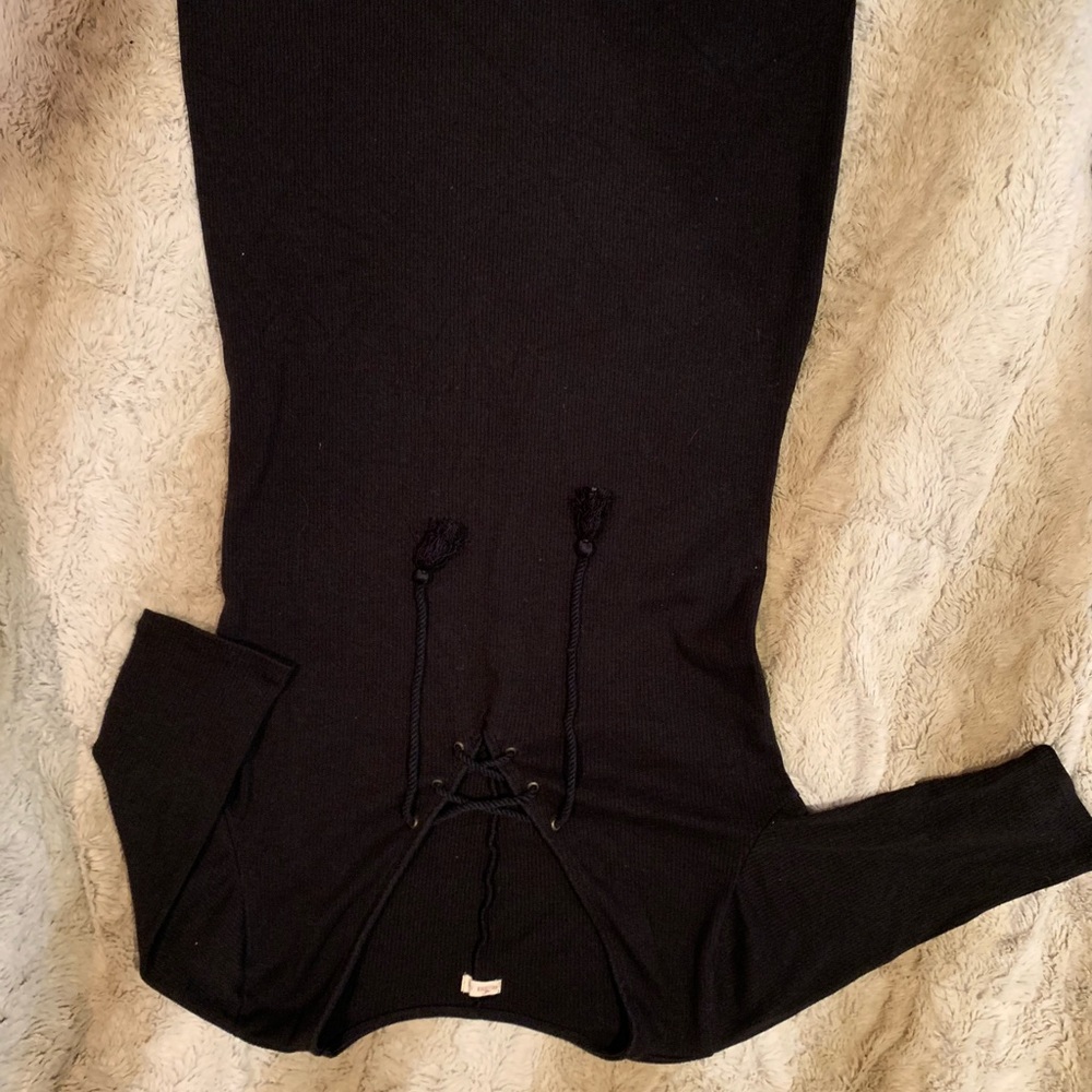 Hollister Jersey Knit Laceup Bodycon Dress